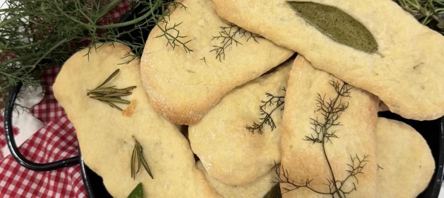 Crakers al romero fáciles